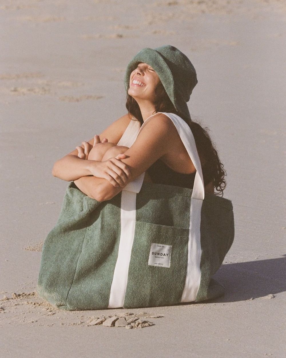 Tallow Towelling Beach Hat