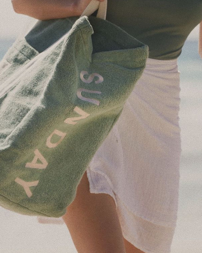Tallow Towelling Beach Bag