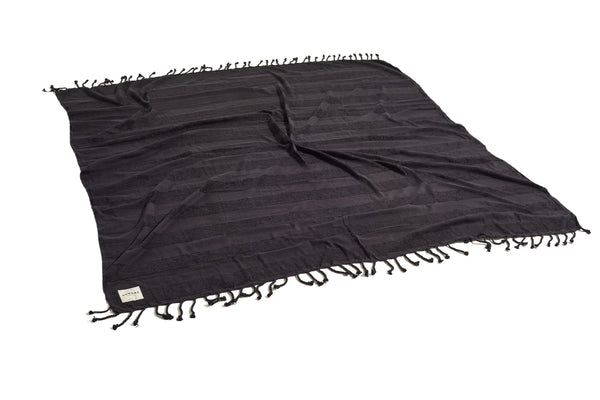 Black beach blanket sale