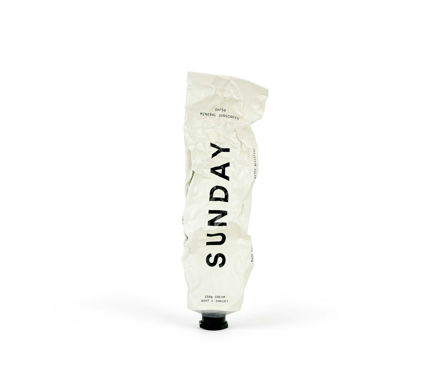 Natural Mineral Sunscreen SPF50 Aluminium Tube Crinkled