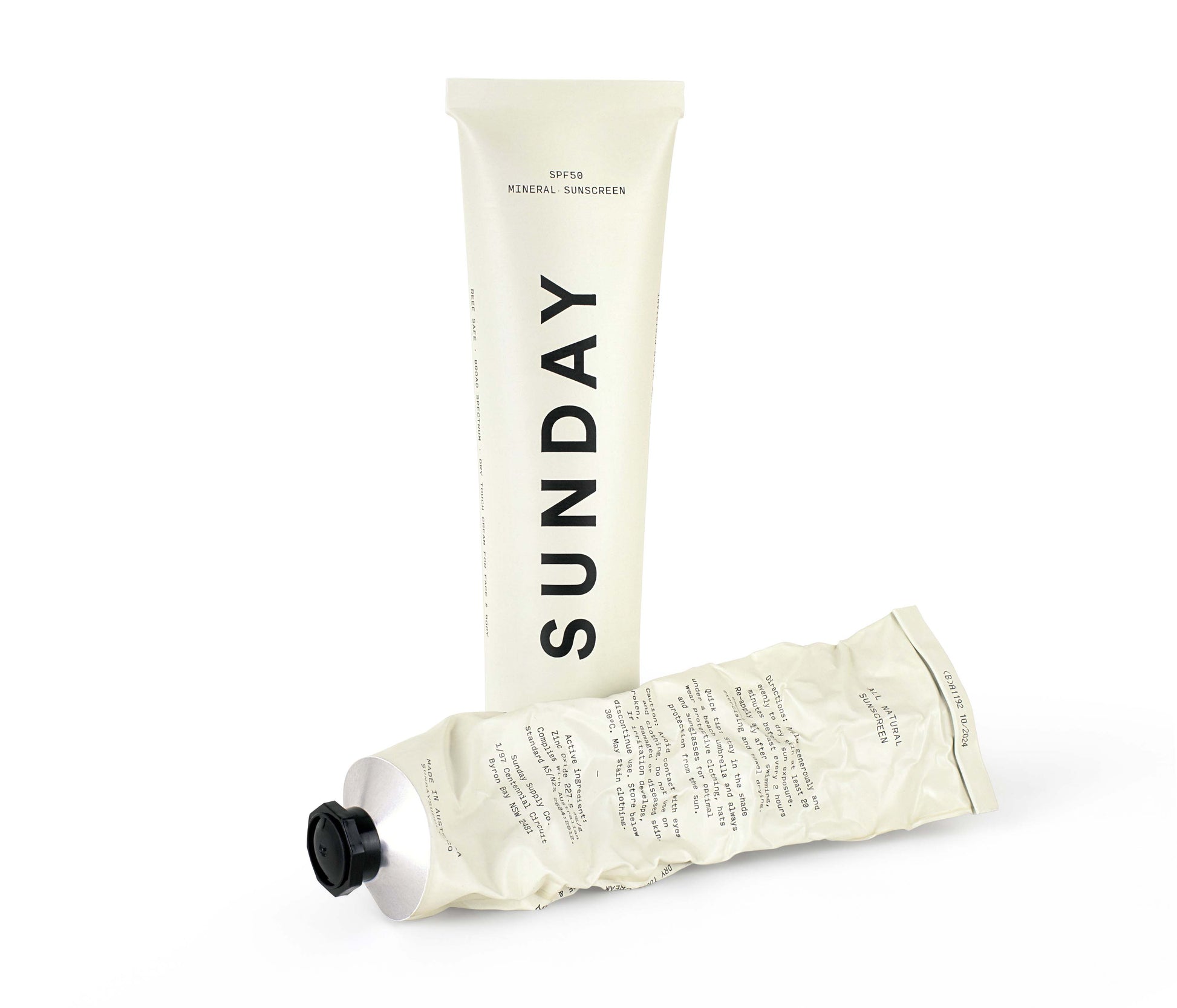 Natural Mineral Sunscreen SPF50 Aluminium Tube