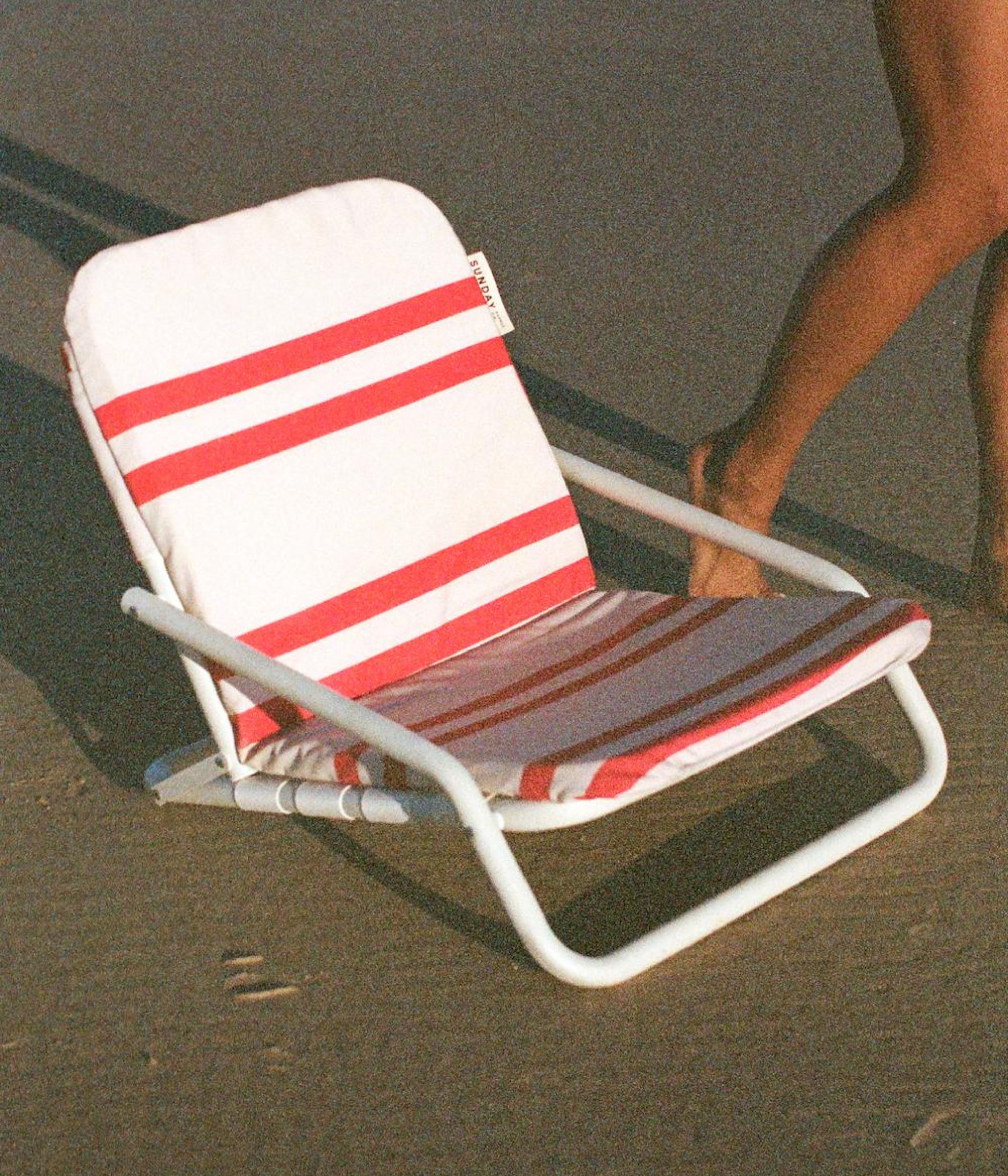 Striped deals beach chair