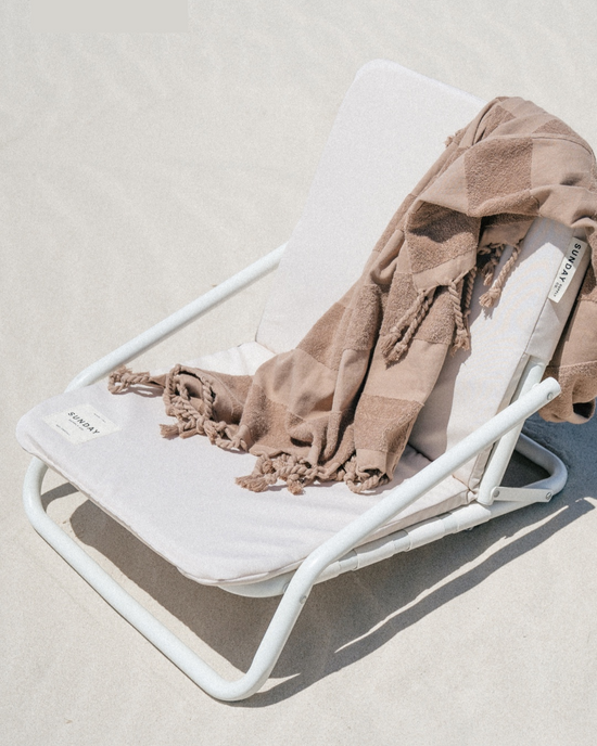 Dunes Beach Chair and Husk Beach Towel by Sunday Supply Co.