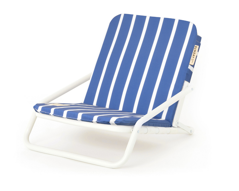 Best Beach Chairs Folding, Lightweight & Easy to Carry Cushion w/ Recline Sunday Supply Co.