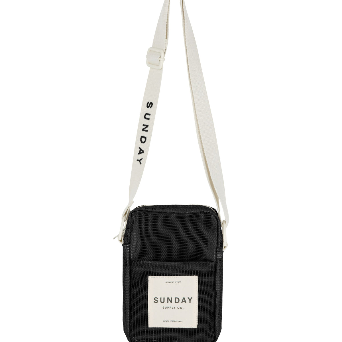 Black Rock Mesh Crossbody Bag