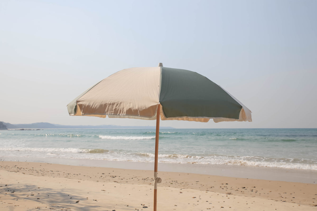 Tallow Splice Beach Umbrella overlooking the shoreline