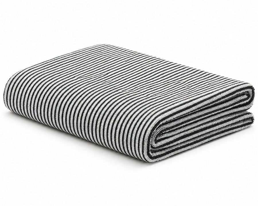 Black Striped Beach Towel Striped Beach Towel