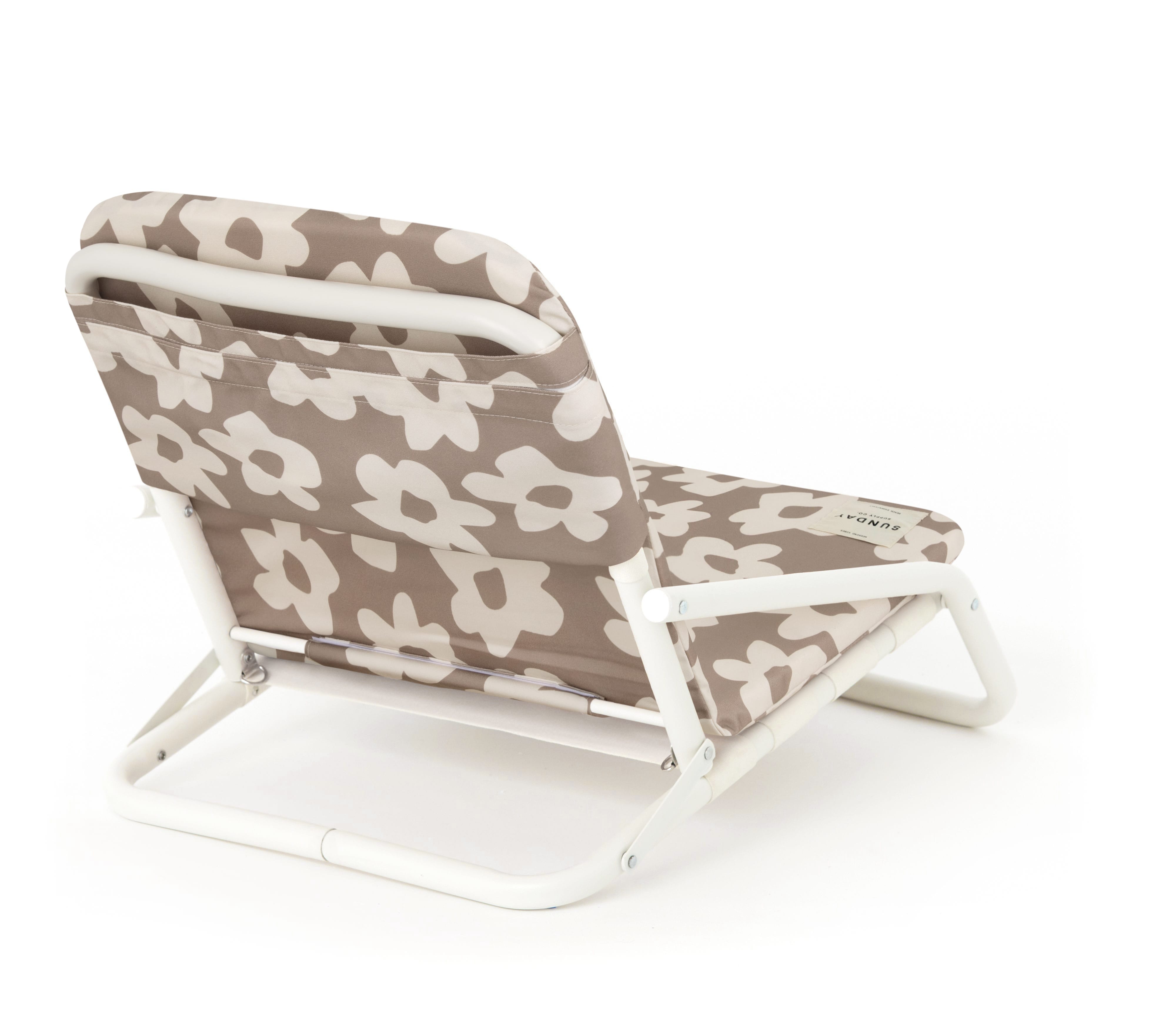 Husk Flower Beach Chair Sunday Supply Co. Low Beach Chair