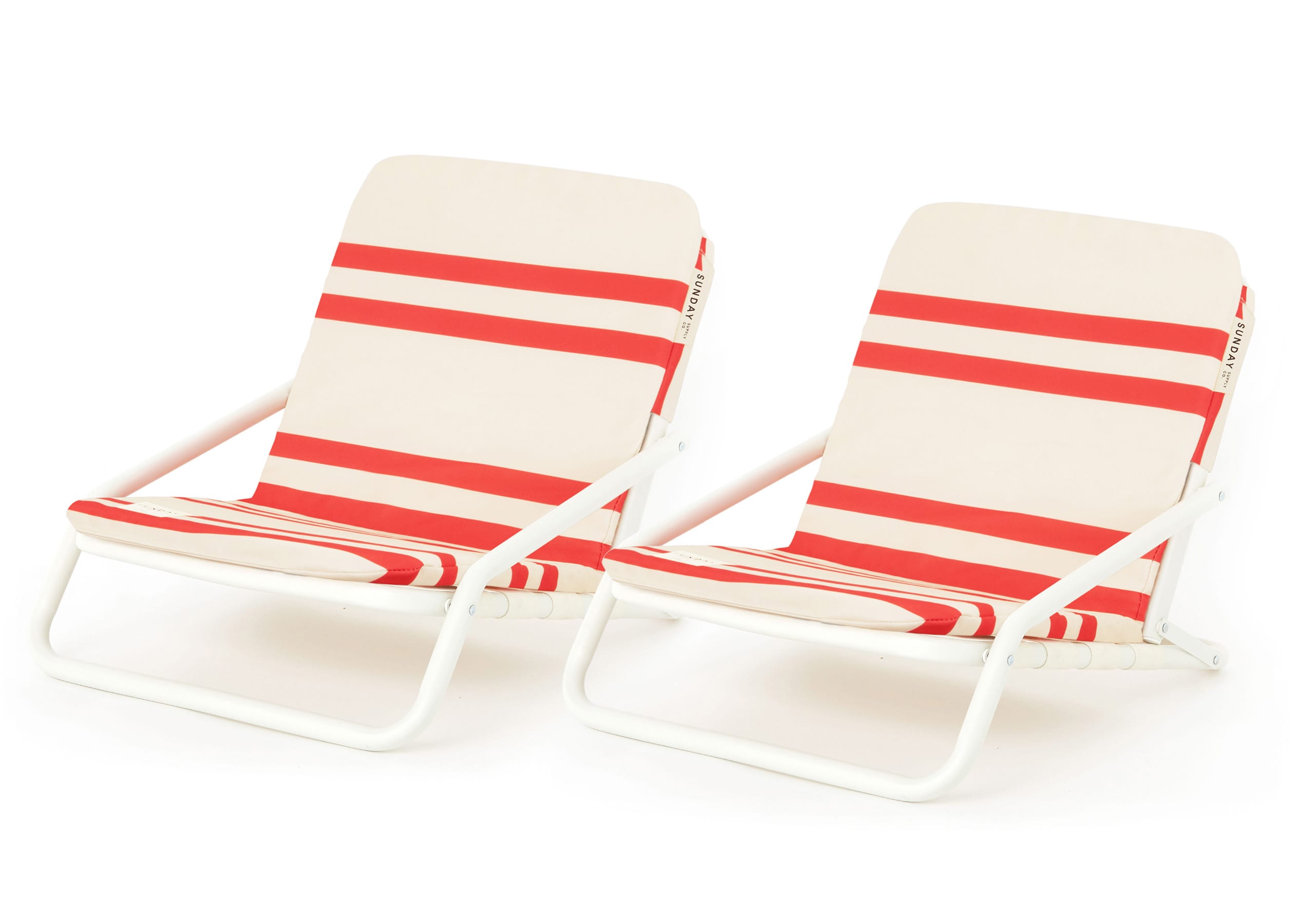 Rio Stripe Beach Chair Durable Easy To Carry Sunday Supply Co   Beach Set Two Chairs Rio Stripe1 