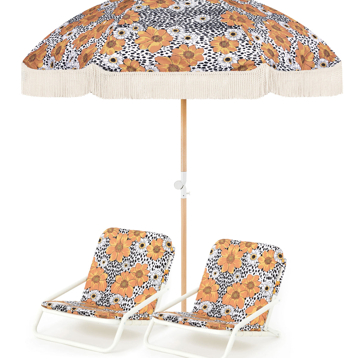 Animal Kingdom Beach Umbrella & Beach Chair Set