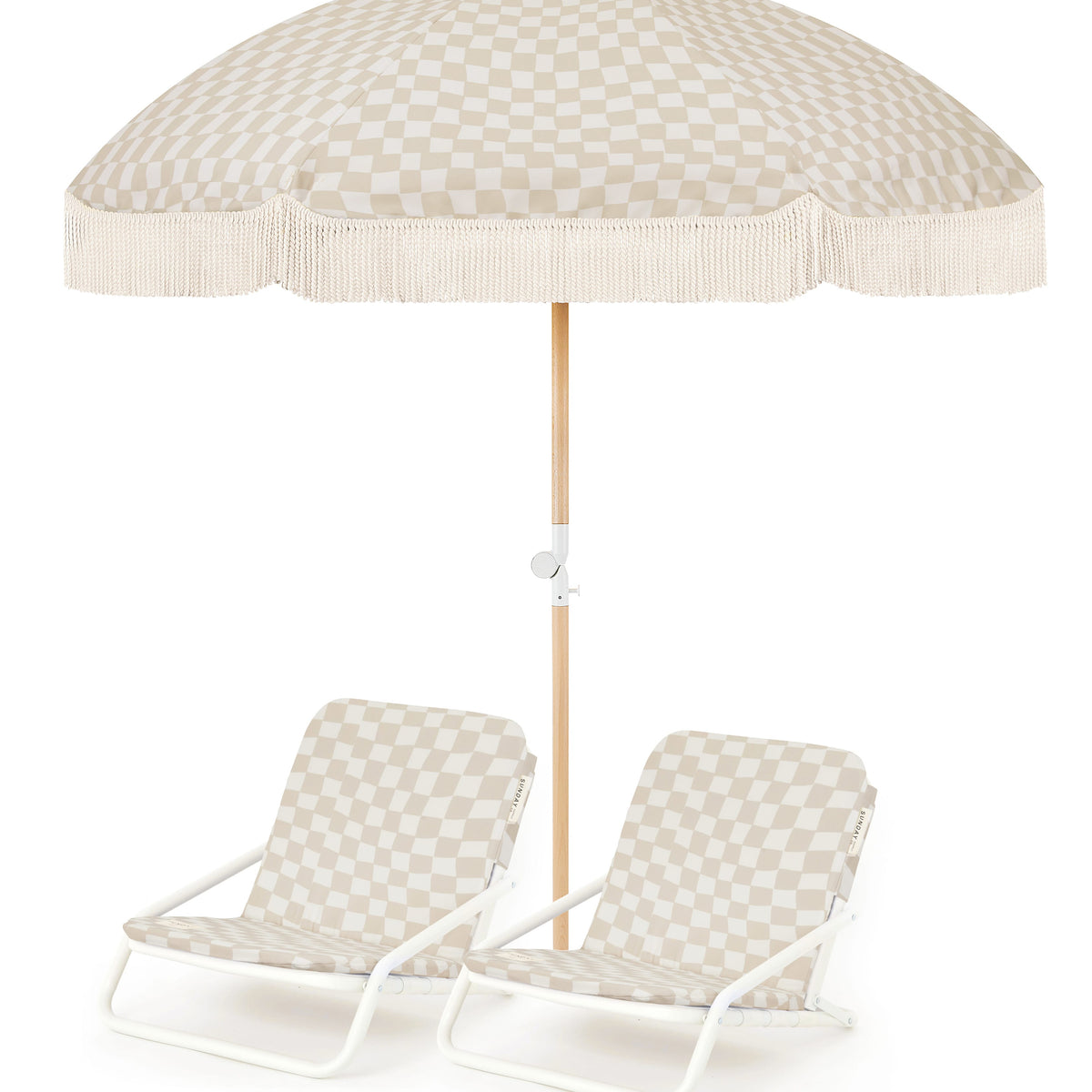 Dunes Oasis Beach Umbrella & Beach Chair Set