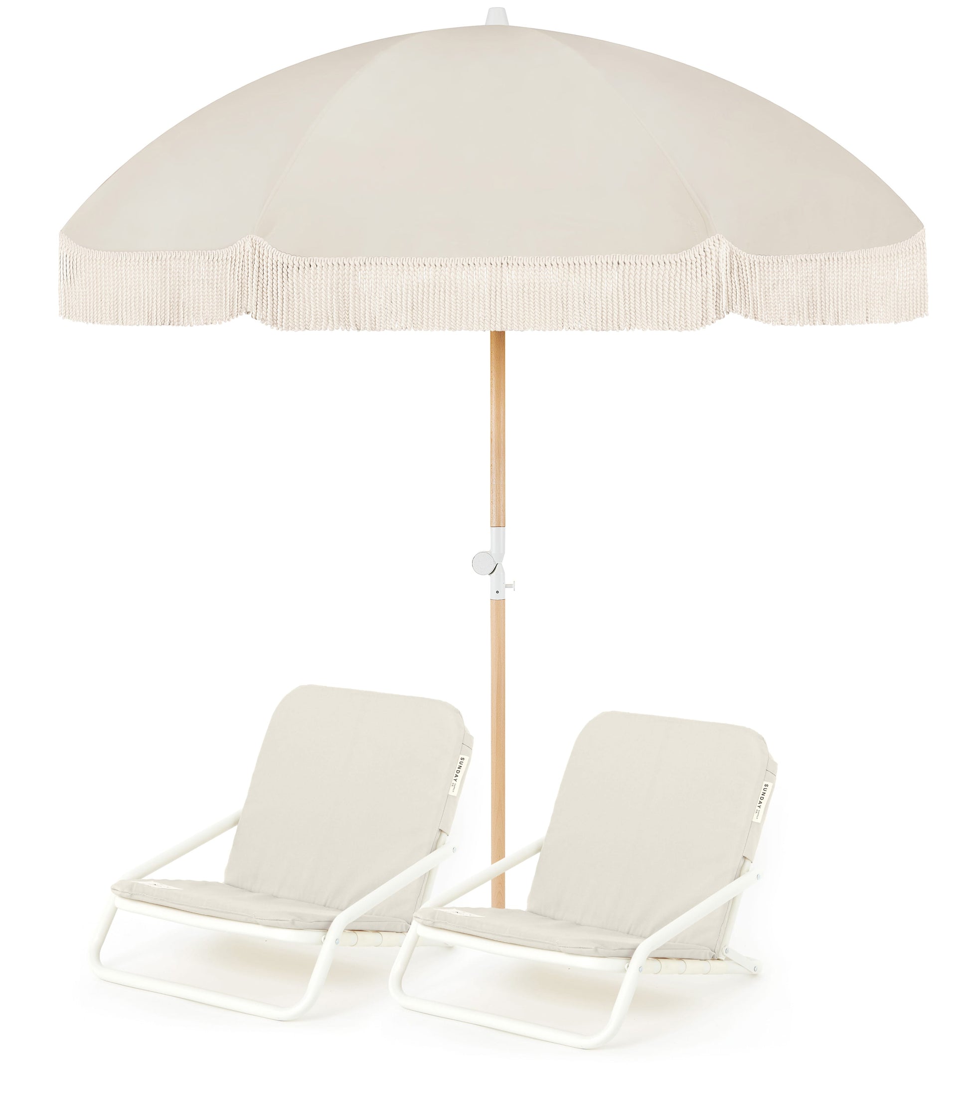 Dunes Beach Umbrella Beach Chair Set Sunday Supply