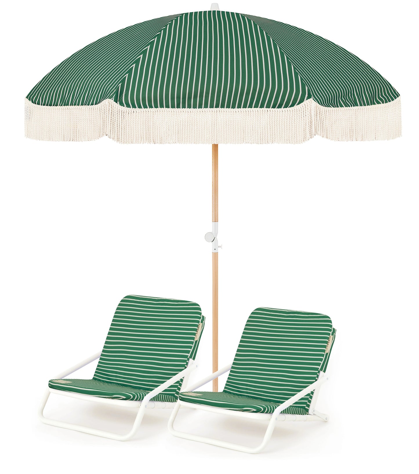 Mineral Beach Umbrella & Beach Chair Set
