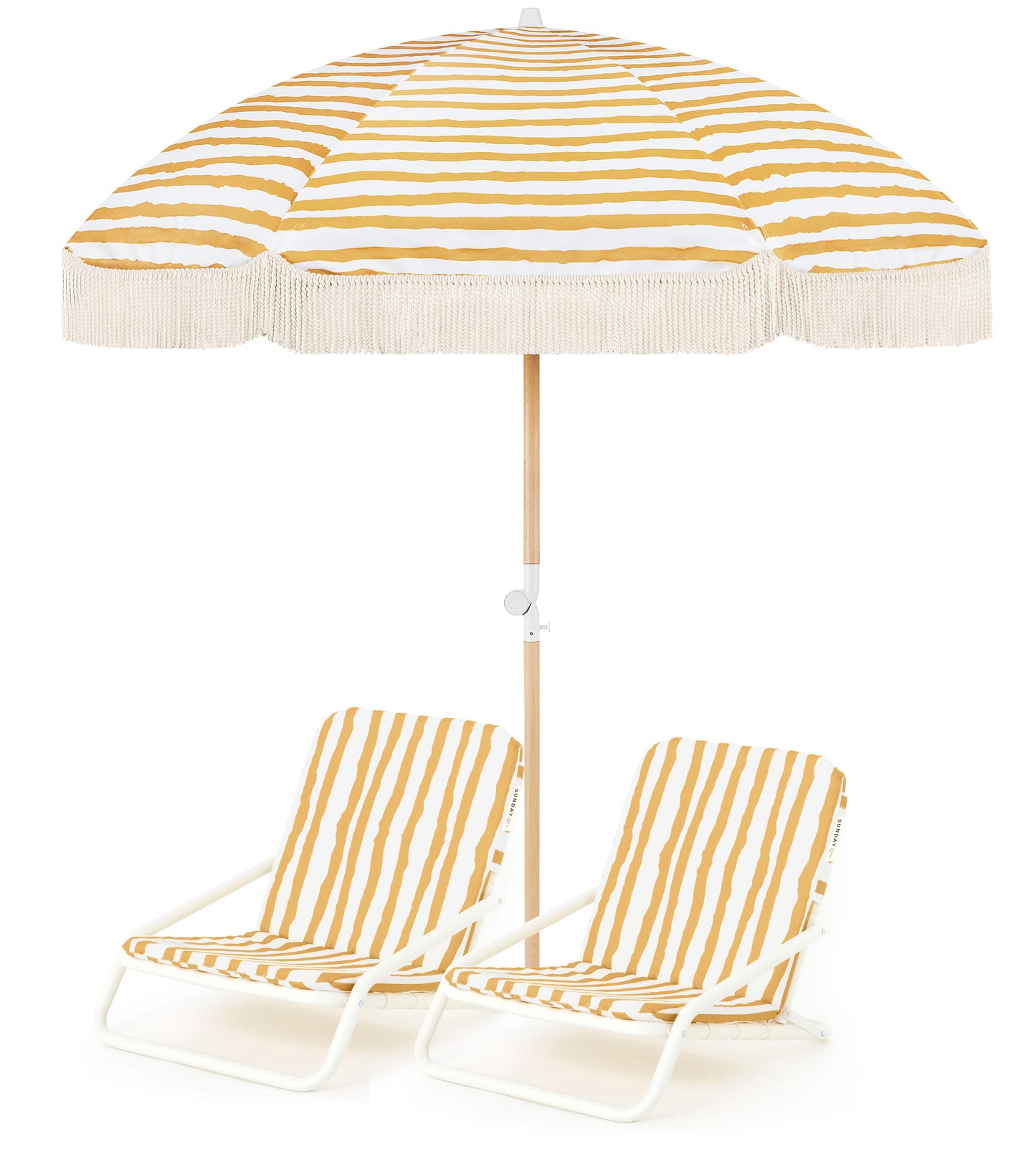 Sun Ray Beach Umbrella & Beach Chair Set